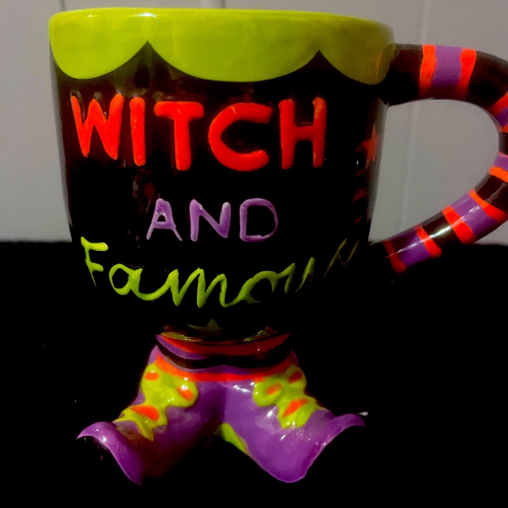 Halloween “WITCH & FAMOUS” coffee mug